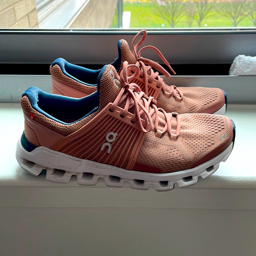 On running cloudswift blush | denim